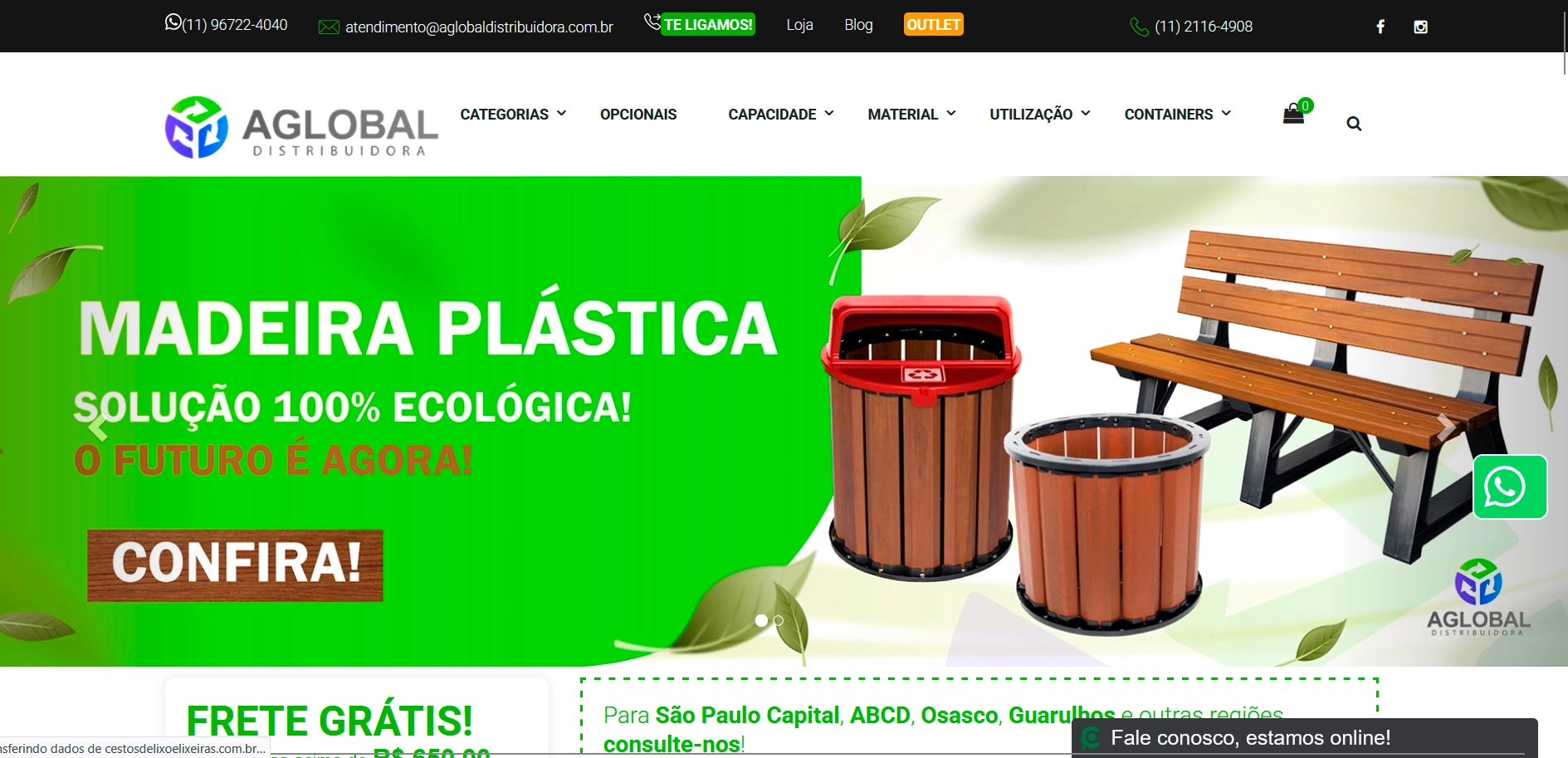 Aglobal Distribuidora - Contentores Hospitalares